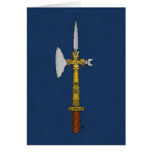Poleaxe de la carte de voeux Edward IV