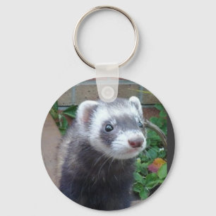 Polecat ferret sleutelhanger