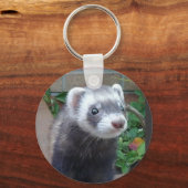 Polecat ferret sleutelhanger (Voorkant)