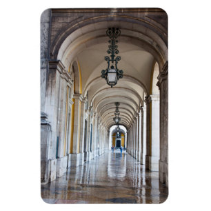Poled Arched Hallway, Portugal Magneet