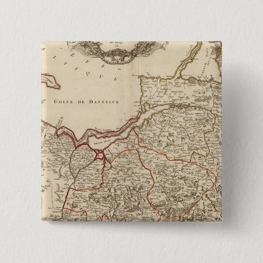 Polen 3 vierkante button 5,1 cm (Voorkant)