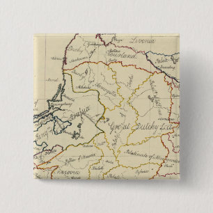 Polen 4 vierkante button 5,1 cm