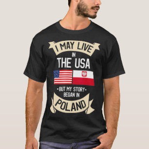 Polen Amerikaanse vlag VS Poolse Roots Gifts T-shirt