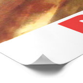 Polen, dorpsvrouw in het veld poster (Hoek)