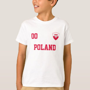 Polen Douanenaam en Nummer Football T-shirt