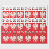 Polen Eagle Flag Shields Cadeaupapier (Vlak)