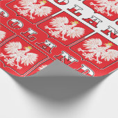 Polen Eagle Flag Shields Cadeaupapier (Hoek)