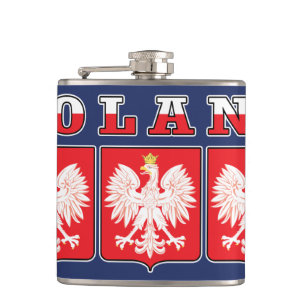 Polen Eagle Flag Shields Heupfles