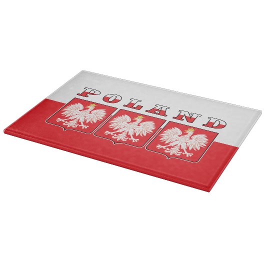 Polen Eagle Flag Shields Snijplank (Hoek)