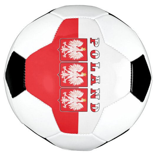 Polen Eagle Flag Shields Voetbal (Gedraaid)
