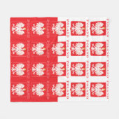 Polen Eagle Red Shield Fleece Deken (Voorkant (Horizontaal))