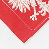 Polen Eagle Red Shield Fleece Deken (Hoek)