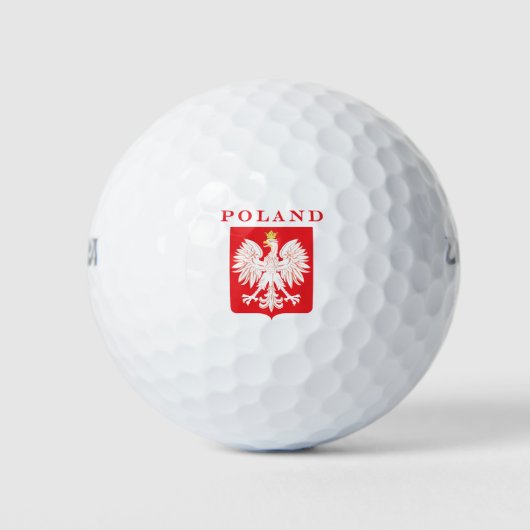 Polen Eagle Red Shield Golfballen (Voorkant)