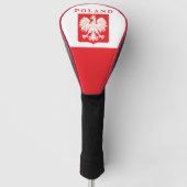 Polen Eagle Red Shield Golfheadcover (Voorkant)