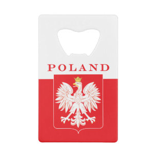 Polen Eagle Red Shield Kredietkaart Flessenopener