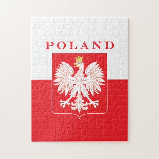 Polen Eagle Red Shield Legpuzzel (Verticaal)
