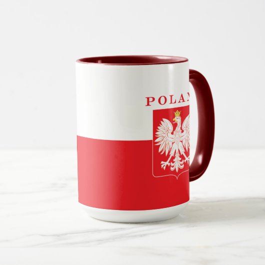 Polen Eagle Red Shield Mok (Voorkant rechts)