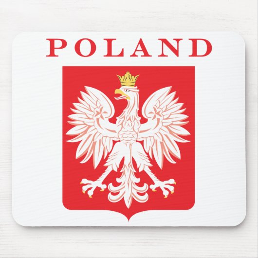 Polen Eagle Red Shield Muismat (Voorkant)