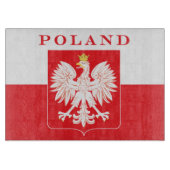 Polen Eagle Red Shield Snijplank (Voorkant)
