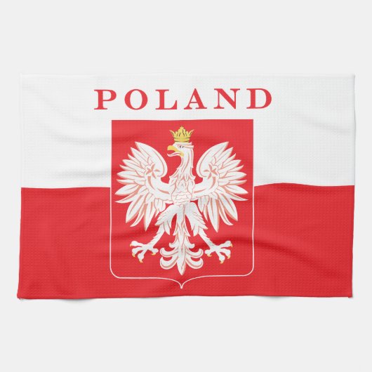 Polen Eagle Red Shield Theedoek (Horizontaal)