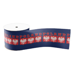 Polen Eagle Shields Grosgrain Lint
