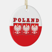 Polen Eagle Shields Keramisch Ornament (Rechts)