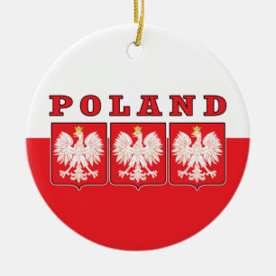 Polen Eagle Shields Keramisch Ornament