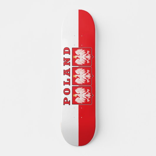 Polen Eagle Shields Skateboard (Voorkant)