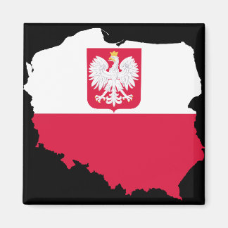 Polen Embleem Kaart Magneet
