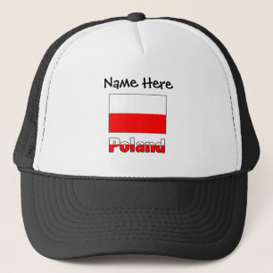 Polen en gepersonaliseerde Poolse vlag Trucker Pet