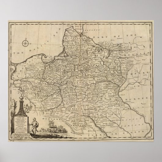 Polen en Litouwen Poster (Voorkant)