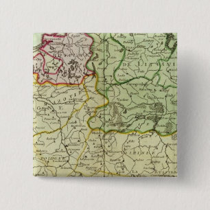 Polen en Litouwen Vierkante Button 5,1 Cm