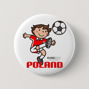 Polen - Euro 2012 Ronde Button 5,7 Cm