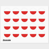 Polen Fisheye Flag Sticker (Vel)