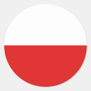 Polen Fisheye Flag Sticker