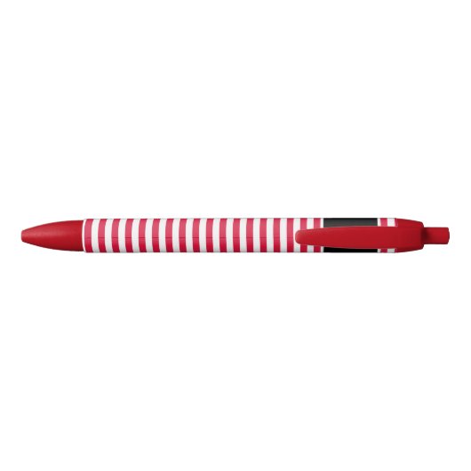 Polen Flag Cute Patriotic Zwarte Inkt Pen (Achterkant)