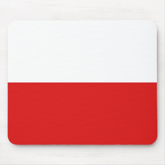 Polen Flag Mousepad Muismat (Voorkant)