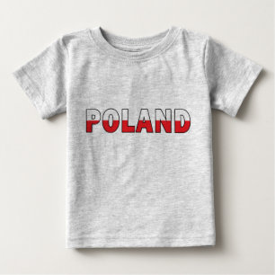 Polen in het Pools Vlaggenkleuren Baby