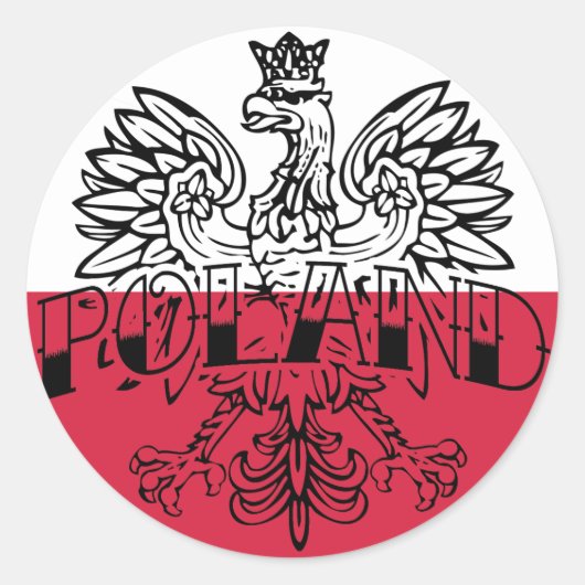 Polen Ink Eagle Sticker (Voorkant)
