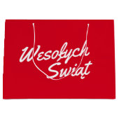 Polen Kerst Gift Bag Groot Cadeauzakje (Voorkant)