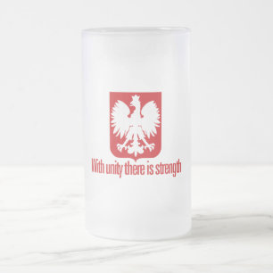 Polen - met eenheidskracht matglas bierpul