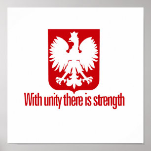 Polen - met eenheidskracht poster