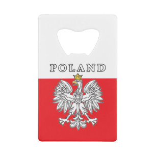 Polen met Poolse adelaar Kredietkaart Flessenopener