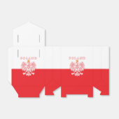 Polen met rode Poolse adelaar Bedankdoosjes (Uitgevouwen)