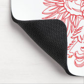 Polen met rode Poolse adelaar Muismat (Hoek)