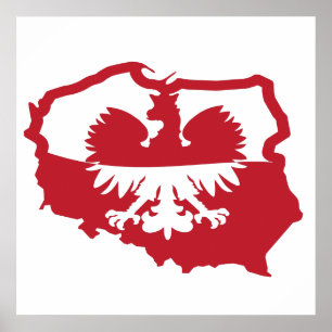 Polen Polska Flag Poster