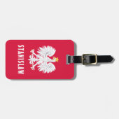 Polen Poolse Rode Witte Adelaar Polska Aangepaste  Bagagelabel (Voorkant horizontaal)