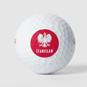 Polen Poolse Rode Witte Adelaar Polska Aangepaste Golfballen (Voorkant)