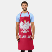 Polen Poolse Rode Witte Adelaar Polska Aangepaste  Schort (Gedragen)