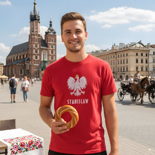 Polen Poolse Rode Witte Adelaar Polska Aangepaste T-shirt